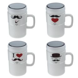 GAEM Кружка с крышкой, 300 мл, L11 W7 H13 см, 300в.