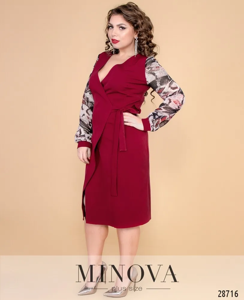 Платье 1120б-марсала Minova