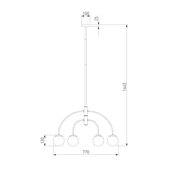 30179/4 / потолочный светильник / черный