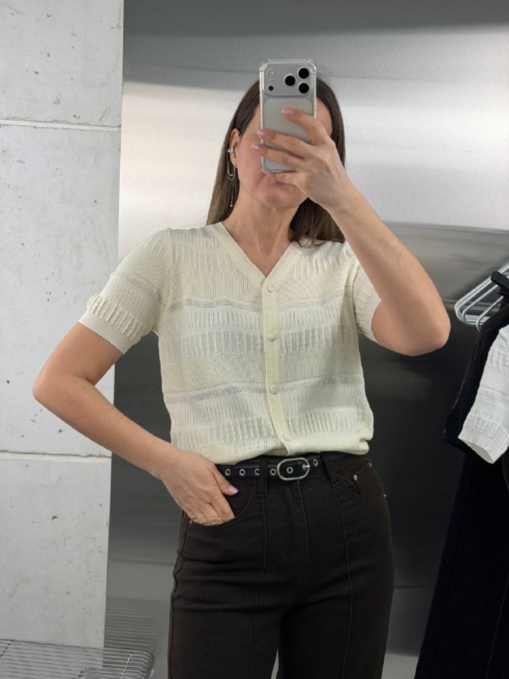 Футболка-поло женская артикул 09028 цвет "бежевый"