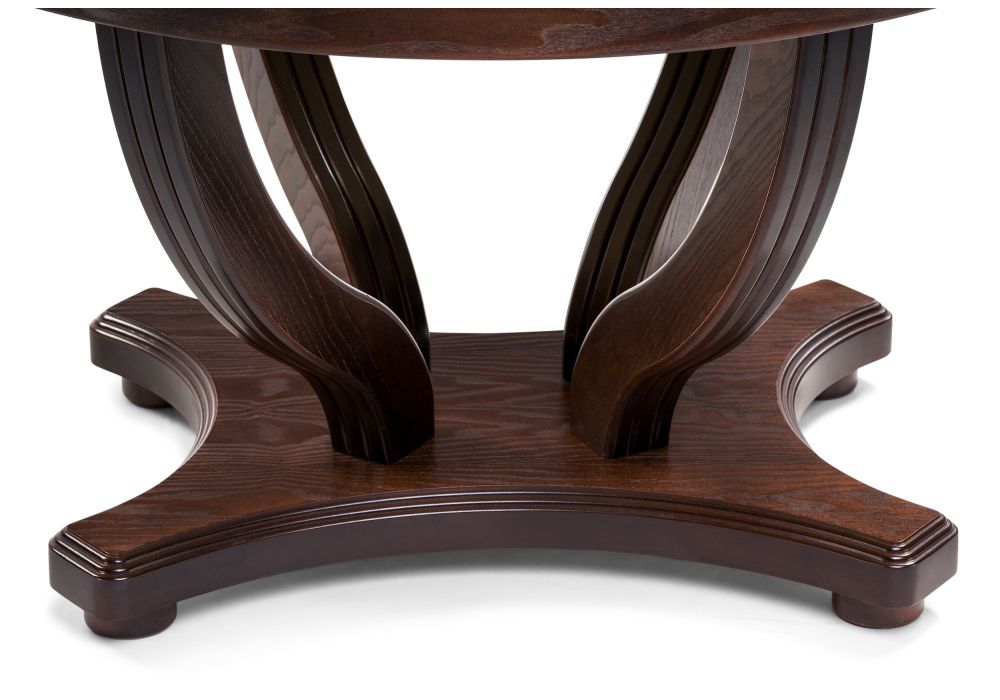 Стол Дорсет 120(170)х120х76 орех темный