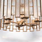 712062 Люстра AGAVE 6х40W E27 ШАМПАНЬ/ПРОЗРАЧНЫЙ