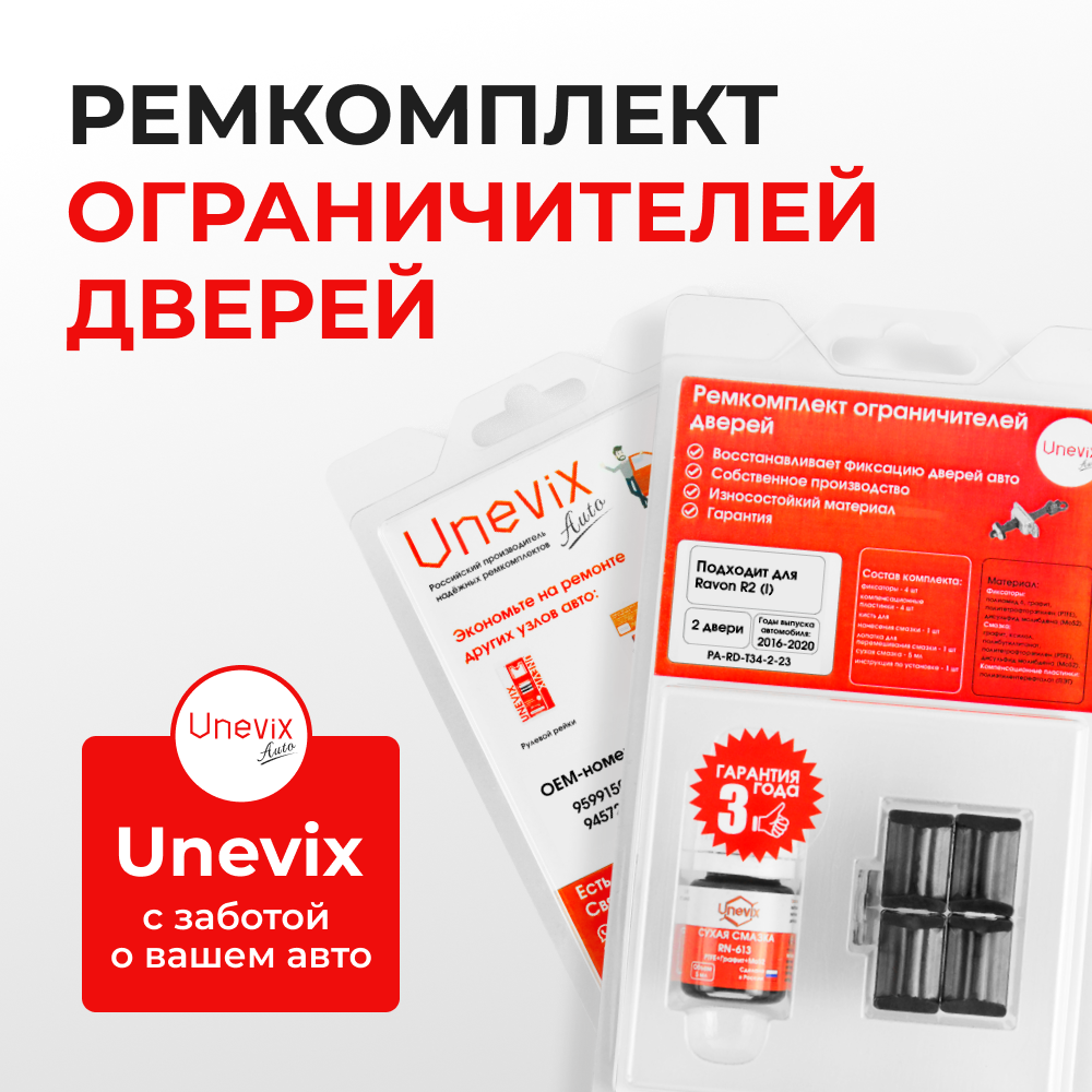 Ремкомплект ограничителей дверей Ravon R2 (I) (2 двери, тип 34) 2016-2018