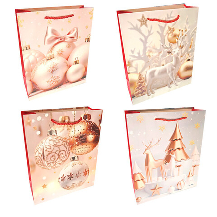 Пакет подар. бум. новогодн. 31*40*12 см 210 гр/м2 "Новогодний"