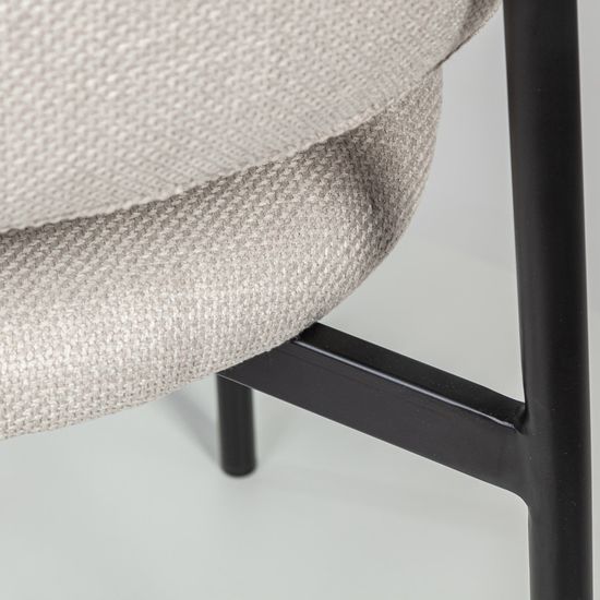 Стул Adele, ткань, светло-серый