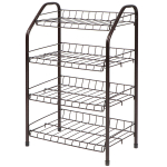 Полка для обуви, мет-л, 4 секц, 46х28х70 см, медный антик, Nika, ЭТ2/А