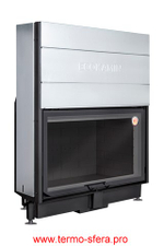 Каминная топка Экокамин ВЕГА 1200 PB принтинг черный шамот подовое горение