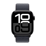 Часы Apple Watch Series 10, 42 мм, алюминий цвета «чёрный оникс», браслет Sport Loop чернильного цвета