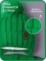 Шапка для мальчика со снудом осенняя