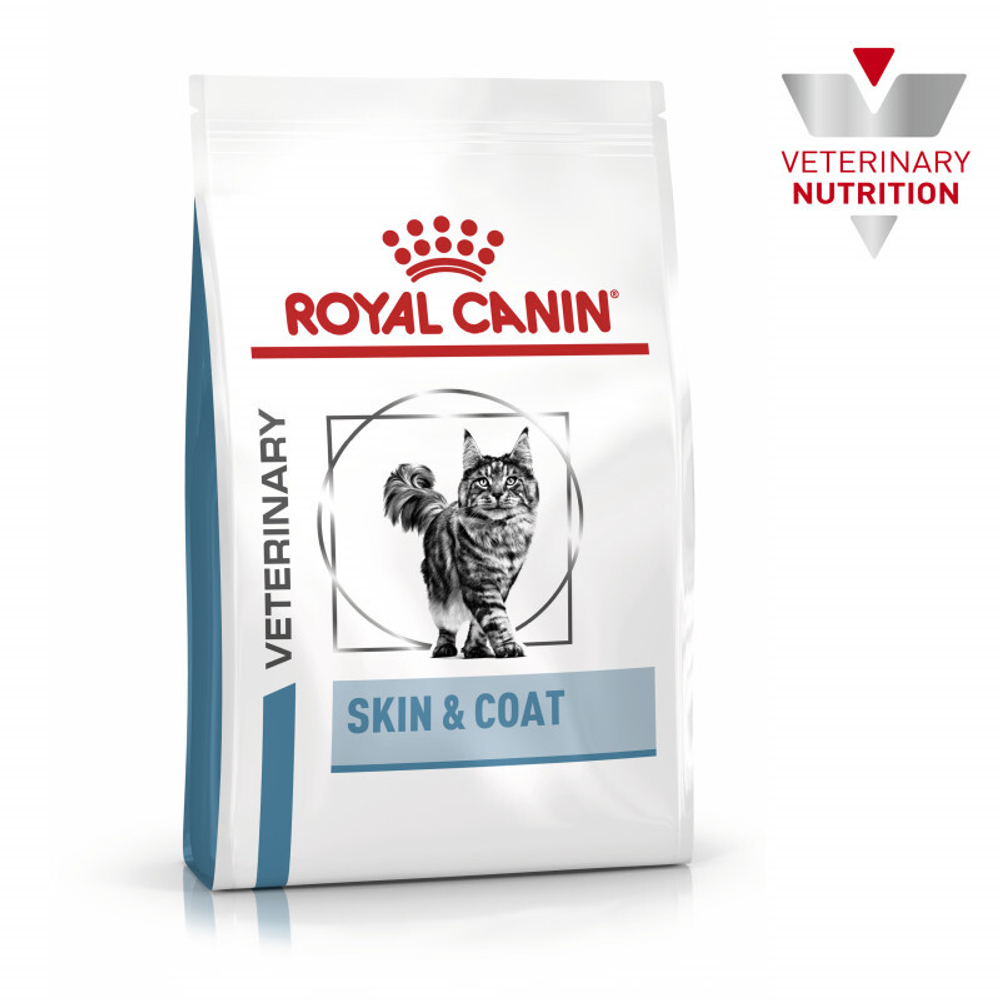 Royal Canin Skin & Coat Корм сухой диетический для кошек для поддержания защитных функций кожи 1,5 кг
