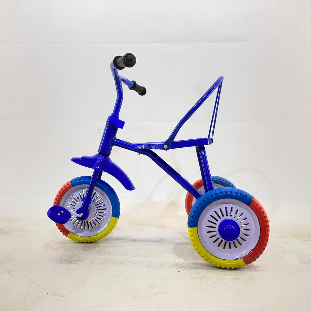 Велосипед детский трехколёсный металлический H-19552-B2-1 (в коробке 6шт.)