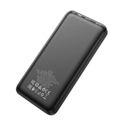 Внешний аккумулятор Hoco J90 10000 mAh (22.5W, 2USB, QC3.0, PD, MicroUSB,Type-C) Черный