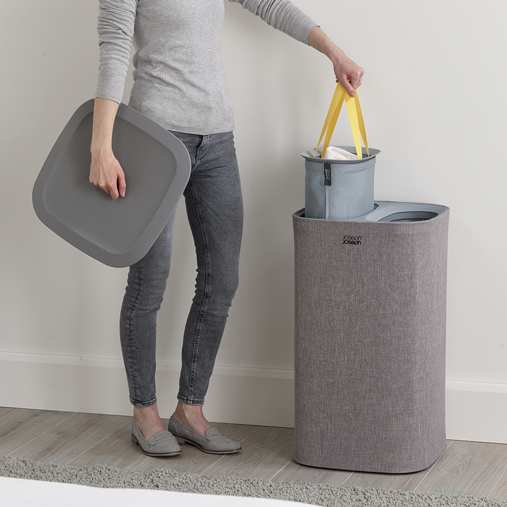 Корзина для белья tota™, 60 л, серая