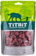 TitBit лакомство для собак Косточки мясные для собак с бараниной 145 гр.