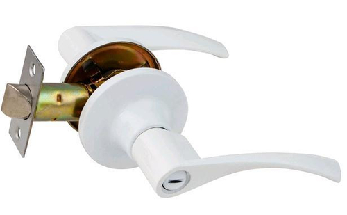 Защелка-Комплект  S-Locked 23-03 BK White с фалевыми ручками фикс.  БЕЛЫЙ  /122213