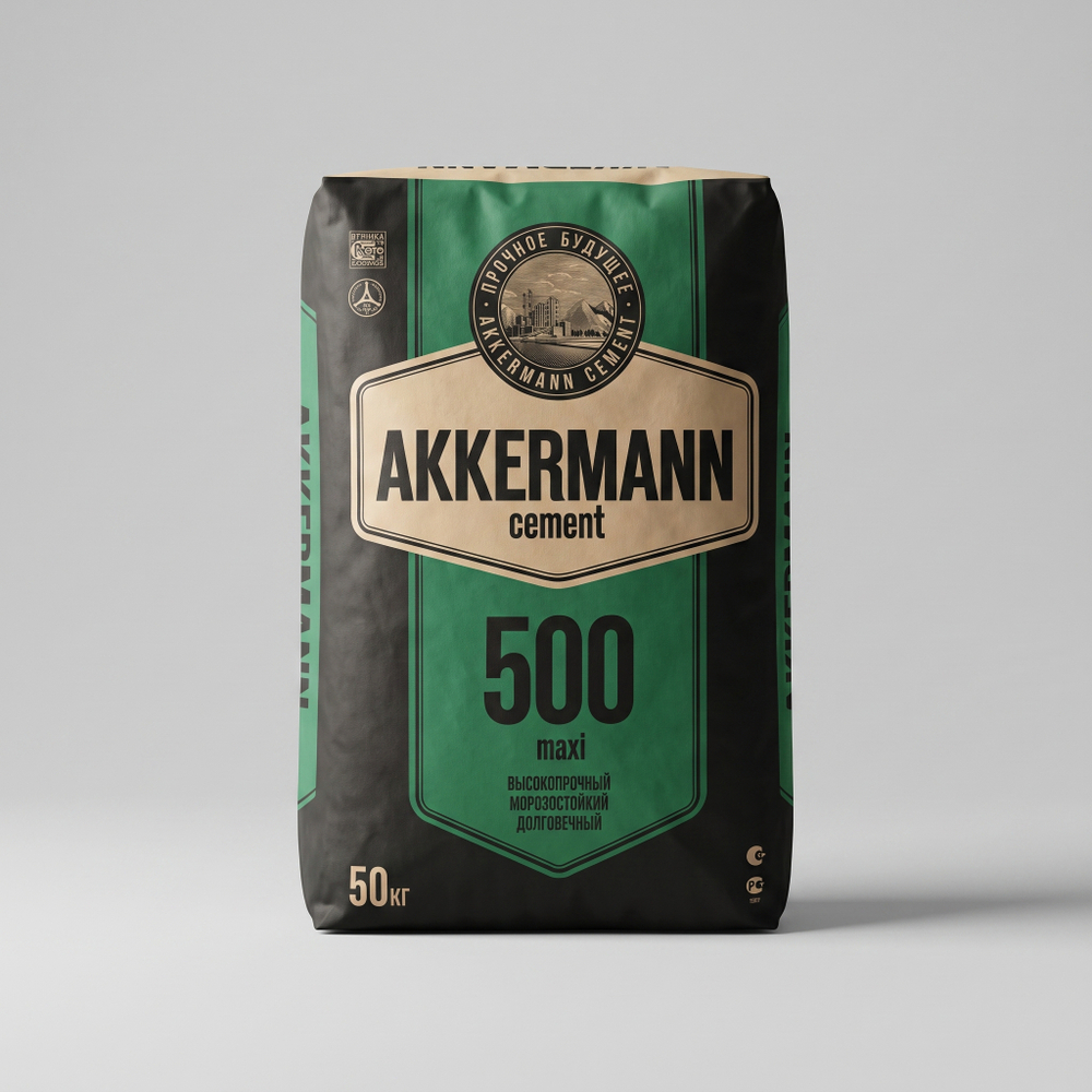 Цемент AKKERMANN ЦЕМ II/А-Ш 42,5Н 50кг М500 Д20