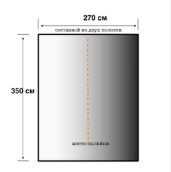 Паровоз (березы) - фон неопреновый