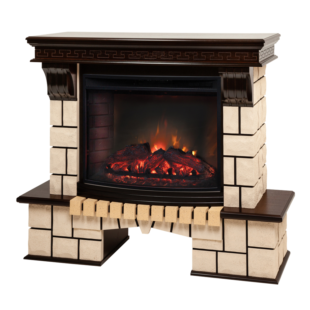Каминокомплект Real Flame Stone 25/25,5 AO с очагом Evrika 25,5