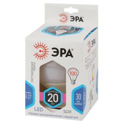 Лампа светодиодная ЭРА STD LED G120-20W-4000K-E27 20Вт шар нейтральный белый свет Е27 | Лампы cветодиодные Шар (G/P)
