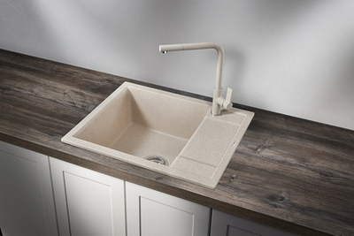 Granula 6002, ПИРИТ, кухонная мойка, кварц