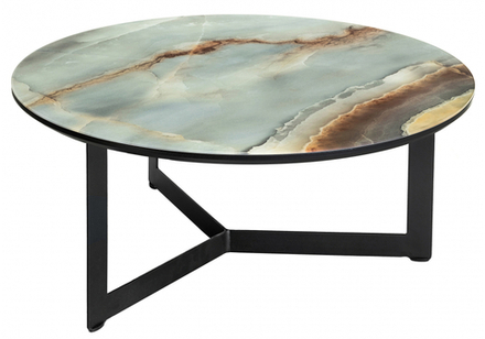 Журнальный стол Woodville Роб D-700 голубой мрамор