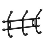 Вешалка настенная "Уют 3" 3 крючка, 260*75*160мм, цвет черный