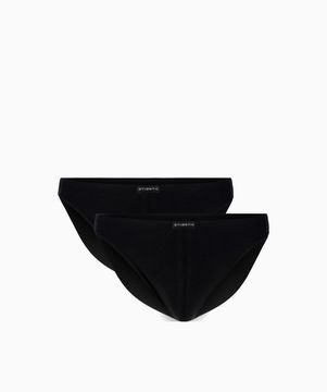 Мужские трусы слипы (2 шт) мини Basic 2BMP-014 черные