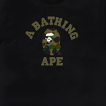A Bathing Ape Bathing Ape Футболка Cotton Regular Straight Fit 1m30 110 013 черный зеленый