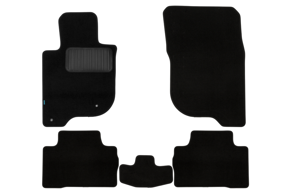 Коврики в салон для MITSUBISHI Pajero Sport, 2015-2021, 2019-, кроссовер, 5 шт. (текстиль) KLEVER03353222110KH