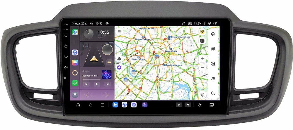 Магнитола для KIA Sorento Prime 2015+ (UM) - Kuberg QLed, Android 13, TS20, CarPlay, SIM-слот