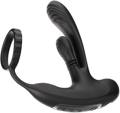 Черный инновационный масcажер простаты Hero с технологией массажа на 360 градусов (Цвет: черный)