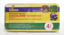 Кокосовый субстрат 300гр (4л)универсальный (брикет) COCOLAND Universal (44)