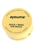 Патчи омолаживающие с золотом и улиточным муцином Ayoume Gold+Snail Eye Patch, 60 шт