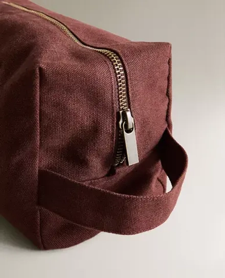 ZARA HOME ПЛЯЖНАЯ КОСМЕТИЧКА, ТЕРРАКОТОВЫЙ