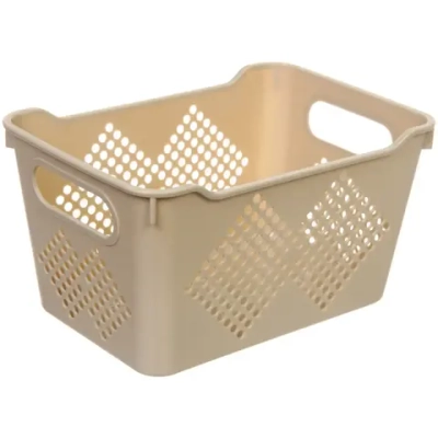 Корзина для хранения универсальная «БИРСТАД», цвет cв.бежевый, 22*15*12см
