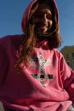 Худи Creepy Clothing Кобра розовый