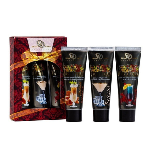 Подарочный набор ароматизированных интимных гель-смазок БиоМед