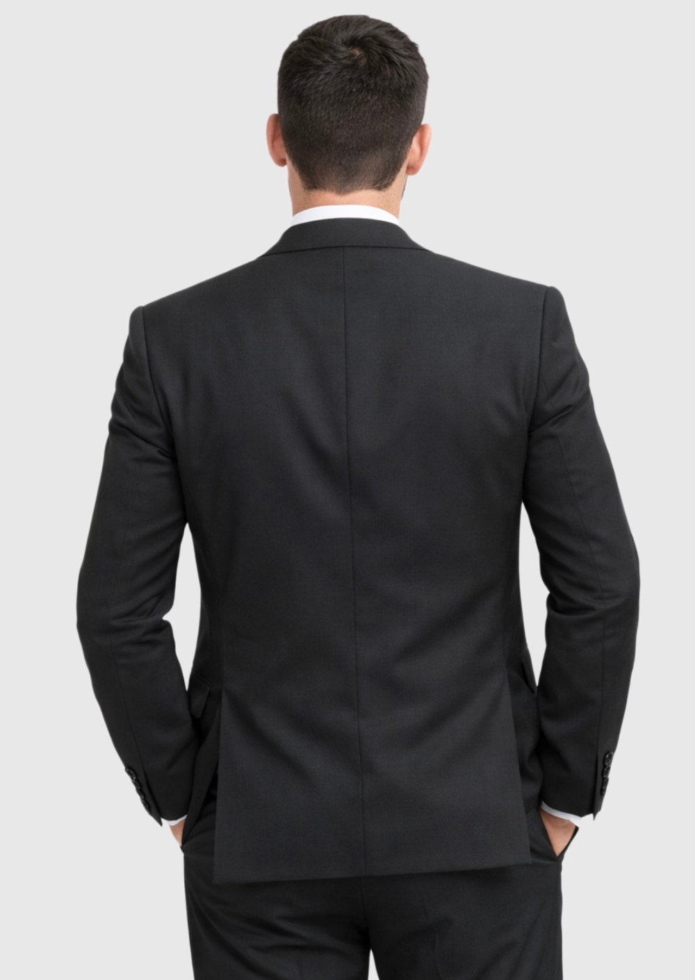 Мужской костюм тройка (черный) А89