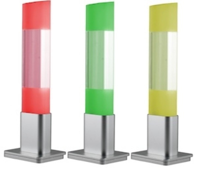 Светосигнальная колонна INNOCONT TL45B-024-RYG TL45B, алюминиевый корпус, основание откидное, многоцветный светодиод (постоянное), зуммер, цвет: красный, желтый, зеленый, 24VDC, IP50, кабель 0,5м