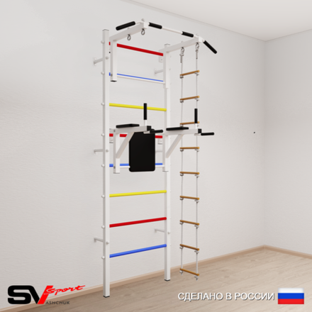Шведская стенка Sv Sport усиленная 672 (Турник стандарт/Брусья/Лестница)