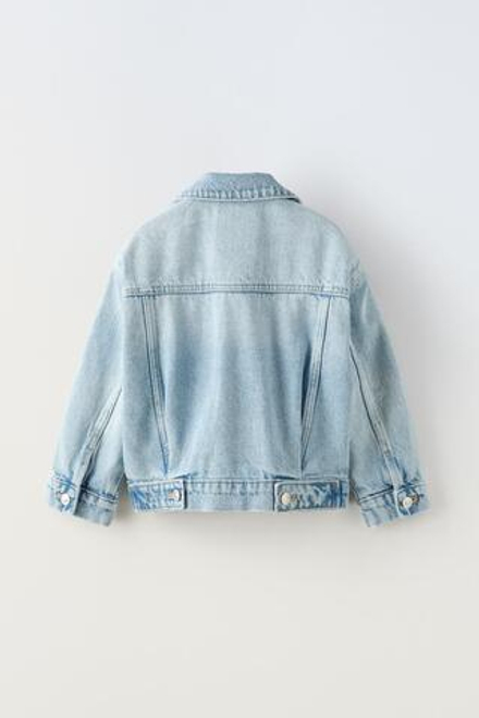 ZARA ДЖИНСОВАЯ КУРТКА, ГОЛУБОЙ
