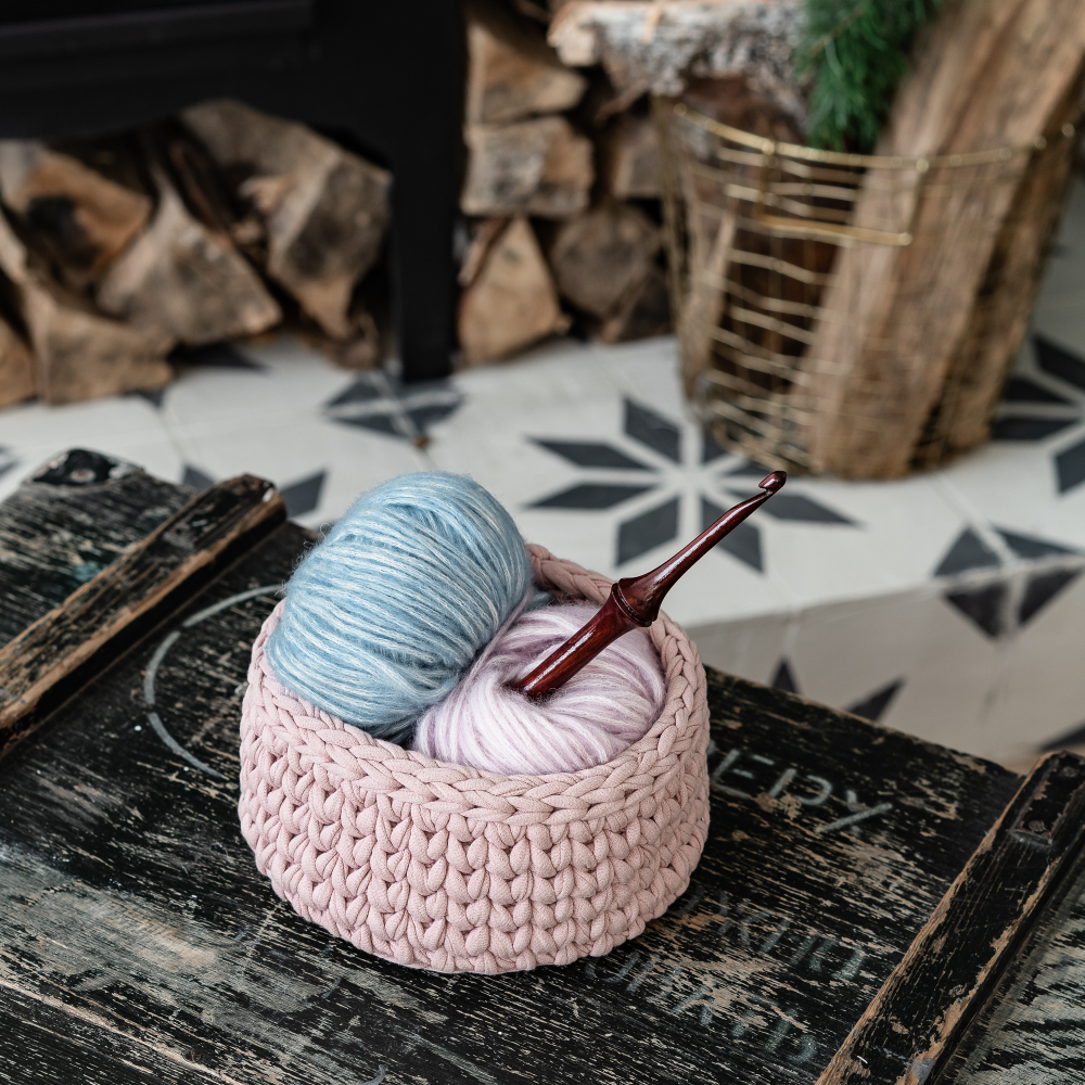 Деревянный крючок для вязания из древесины вишни 6 мм. K233