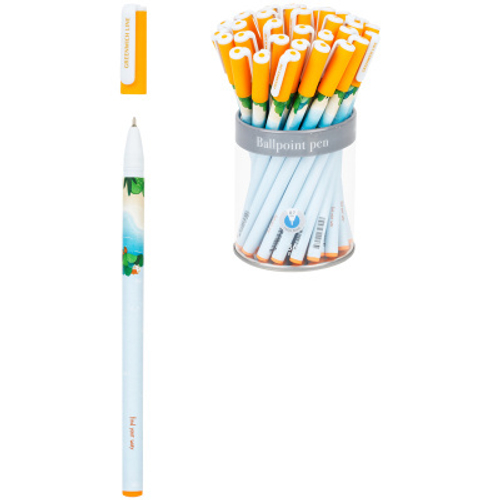 Ручка шариковая Greenwich Line "Find your way" синяя, 0,7мм, игольчатый стержень, софт-тач