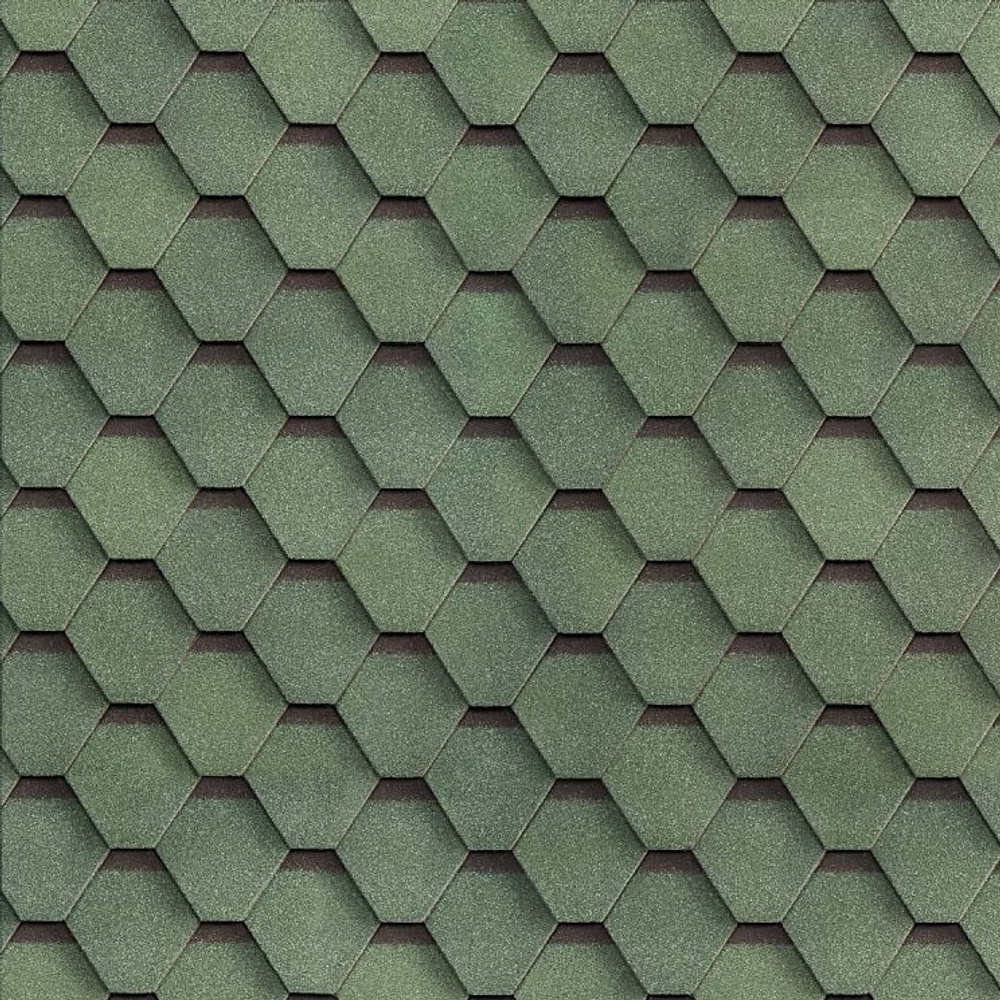 Черепица гибкая Технониколь Shinglas Самба Малахит