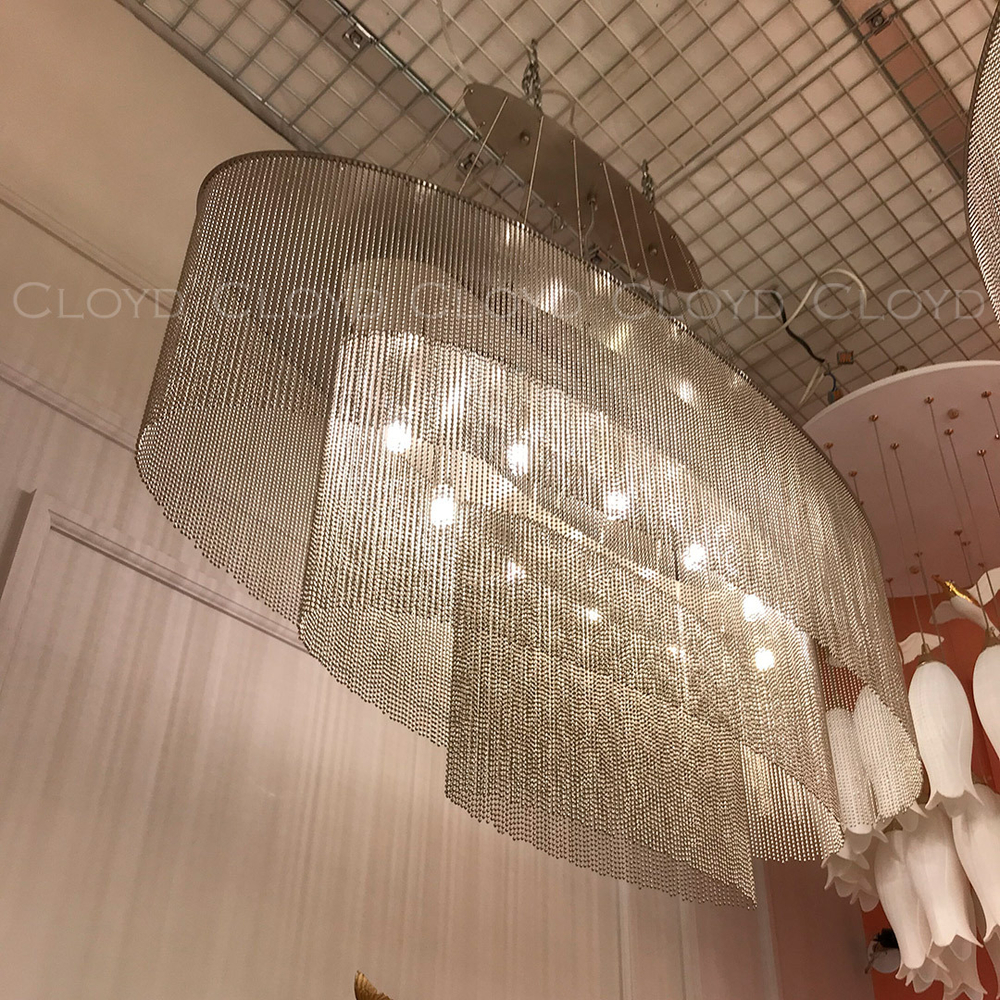 Люстра Cloyd ONASSIS C10 / шир. 100 см - никель сатин (арт.11462)