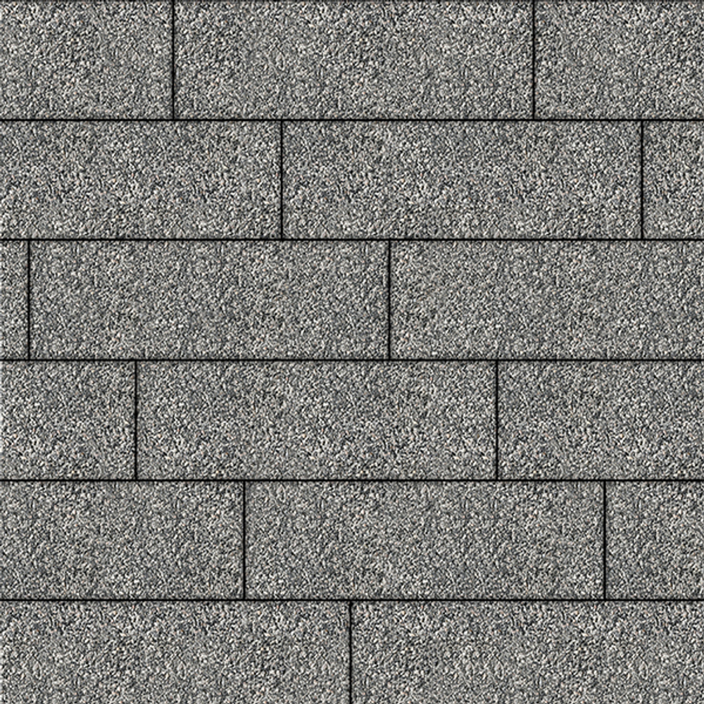 Тротуарная плитка ПРЯМОУГОЛЬНИК 750х250 мм - Гранит+ Серый с черным