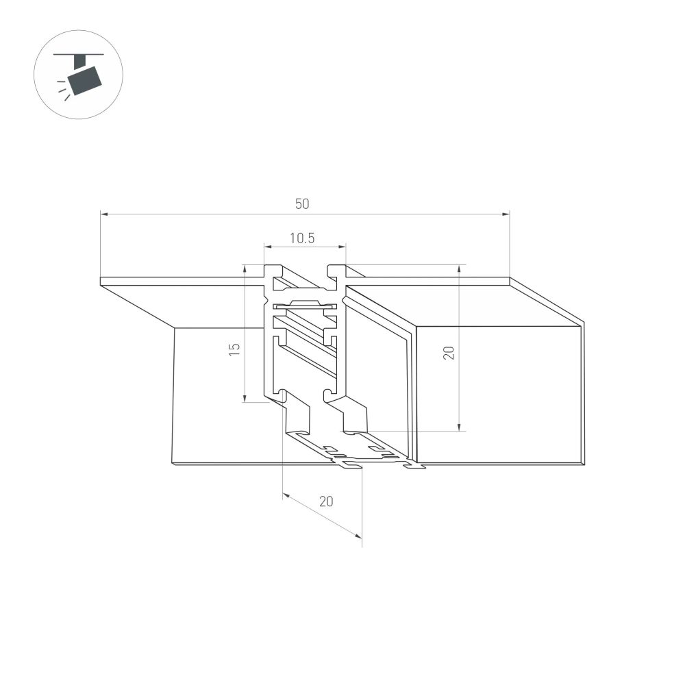 Коннектор угловой MAG-MICROCOSM-CON-FDW-L90-INT (BK, внутренний) (Arlight, IP20) 044525