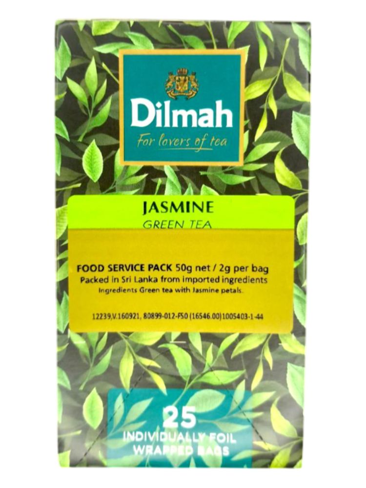 Чай зеленый Dilmah с жасмином в пакетиках 25 шт x 4 уп