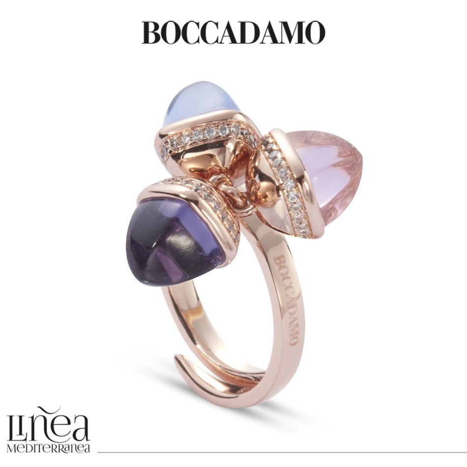 Кольцо Boccadamo Caleida KAN003RS R/V/RG