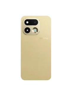 Задняя крышка для Realme 16 Pro Золотая (Gold) со стеклом камеры